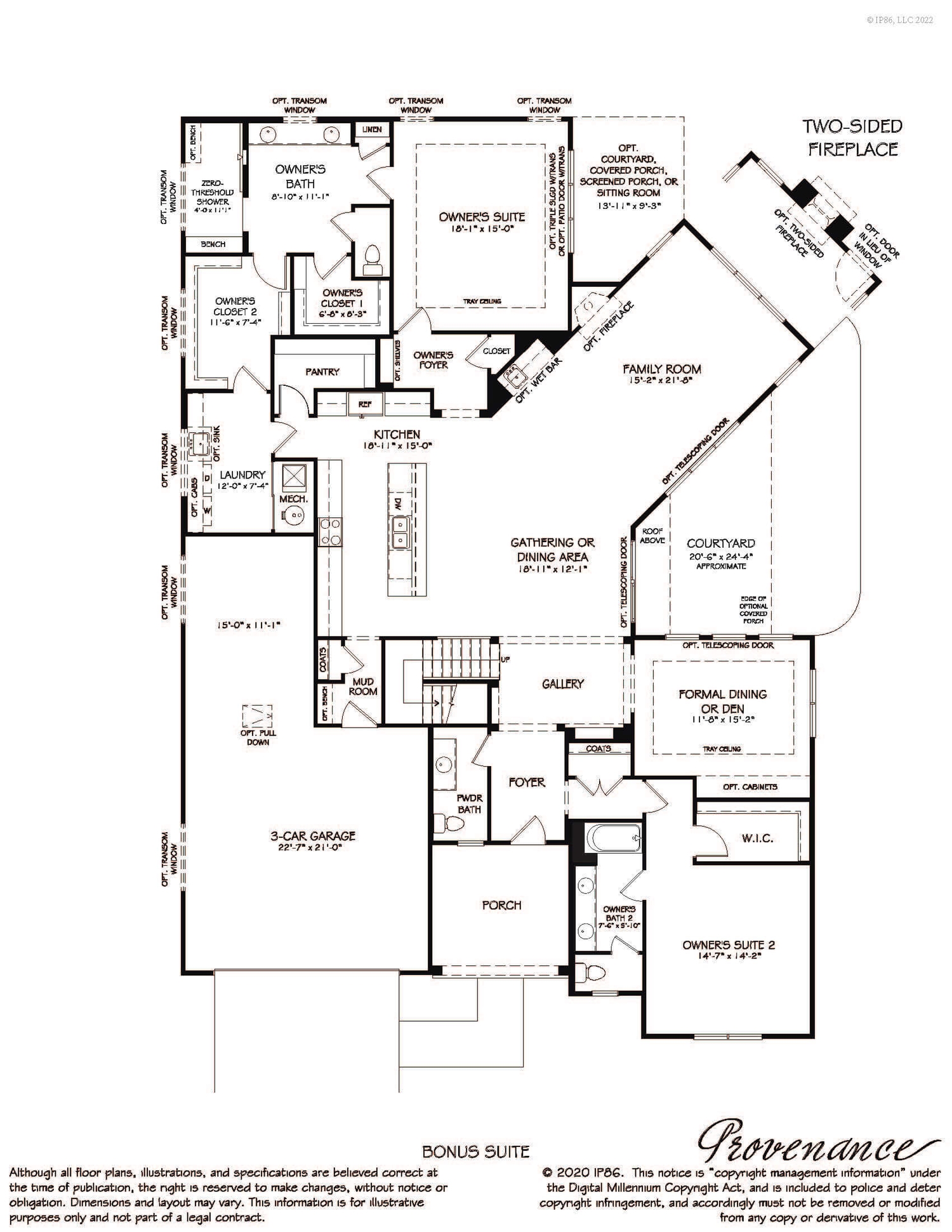 A floorplan image for the Provenance Home Model