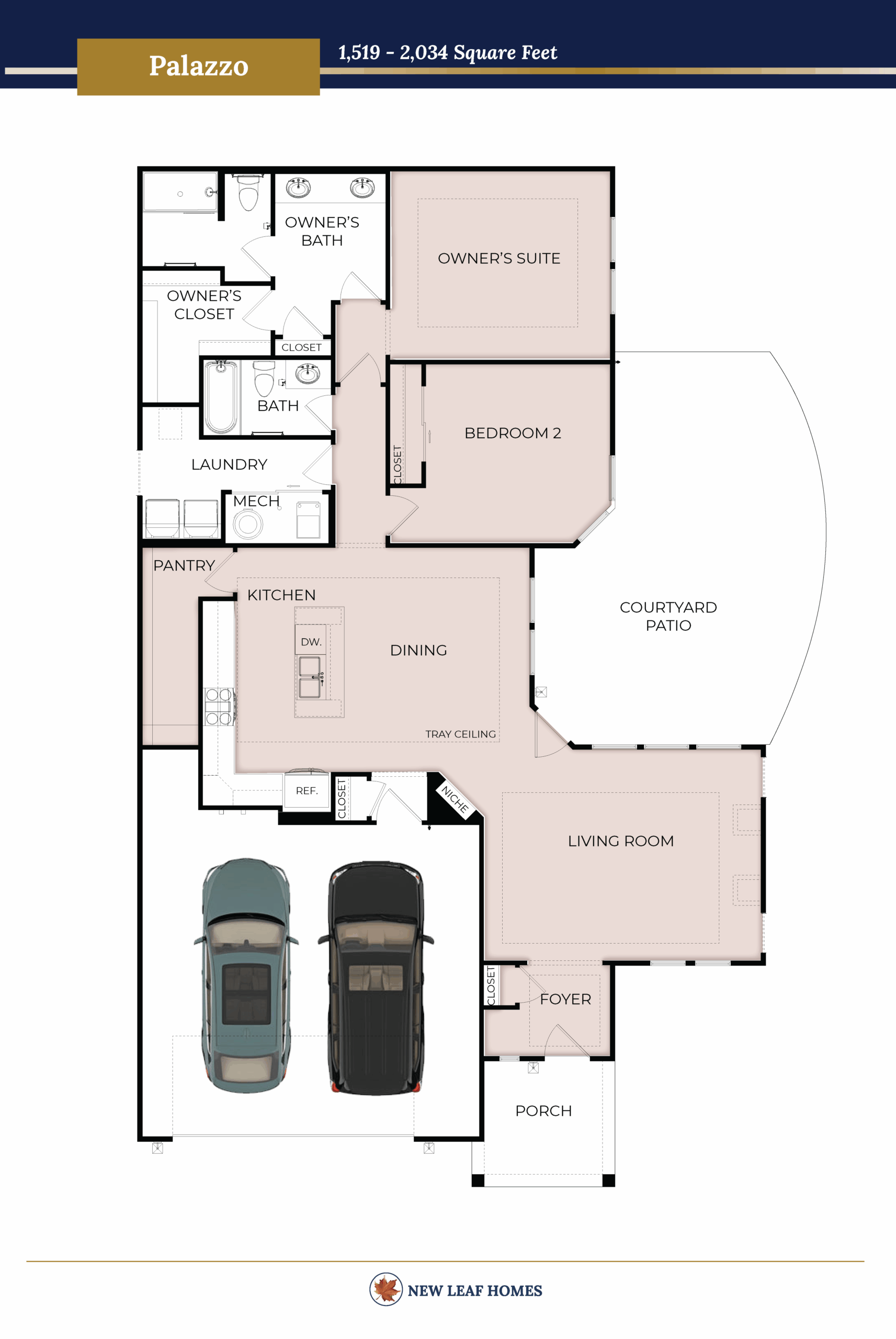 A floorplan image for the Palazzo Home Model