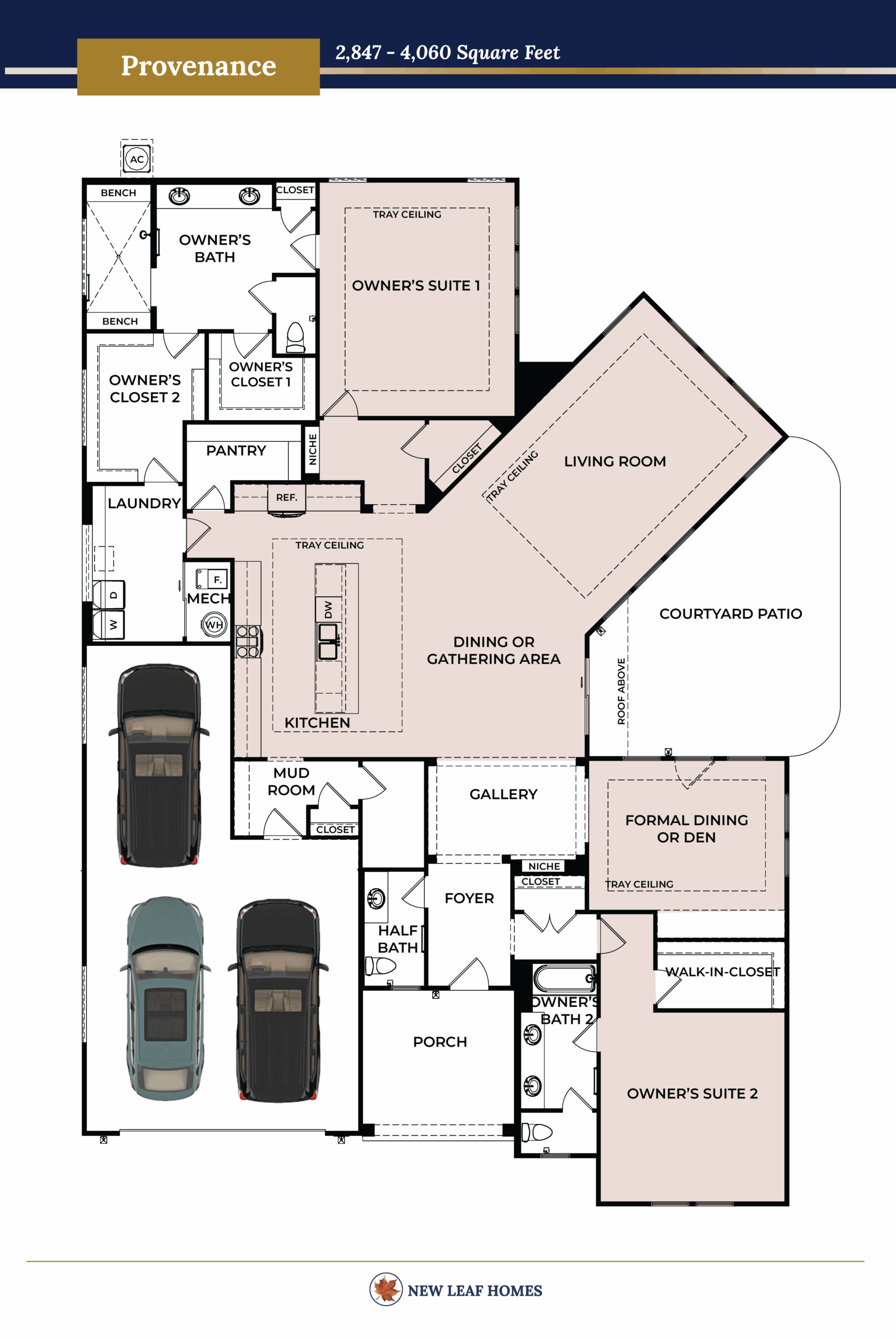 A floorplan image for the Provenance Home Model